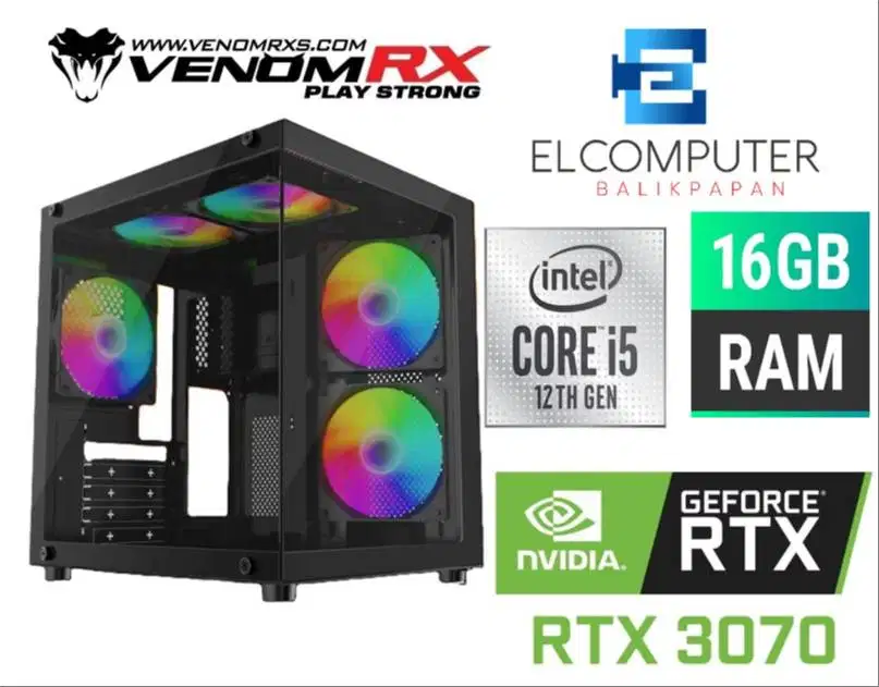 CPU GAMING HIGH SPEK [CORE i5 GEN12 - RTX 3070 8GB - DDR4 16GB RGB]