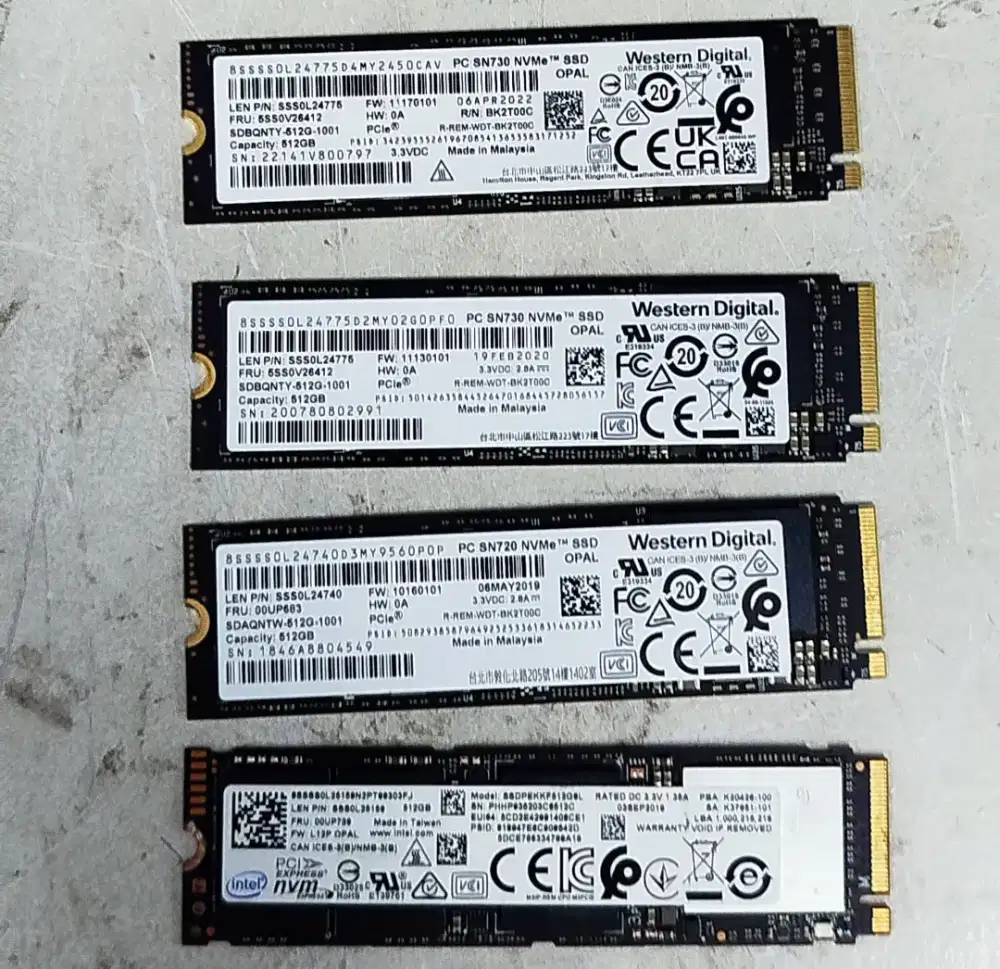 Ready NVME 512GB copotan
