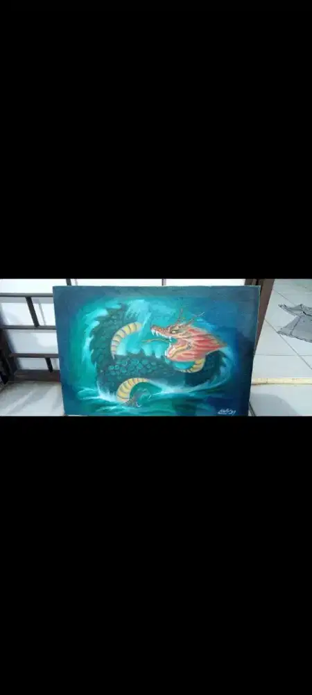 Lukisan gambar naga