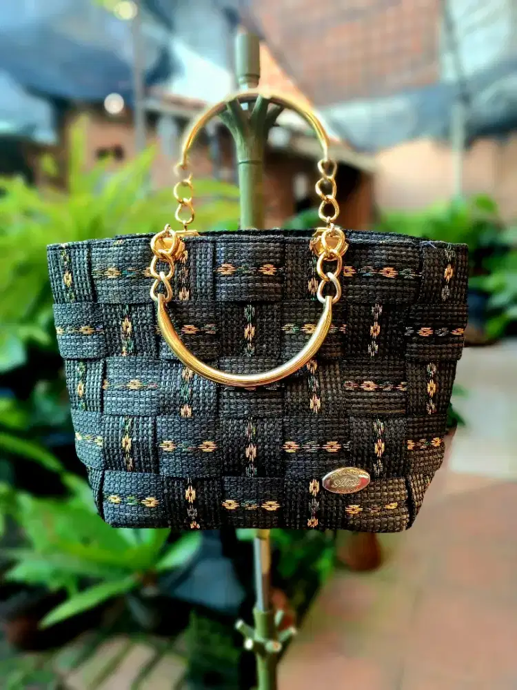 Handbag ALMA Rajut Vintage Kualitas tebal Made In Italy