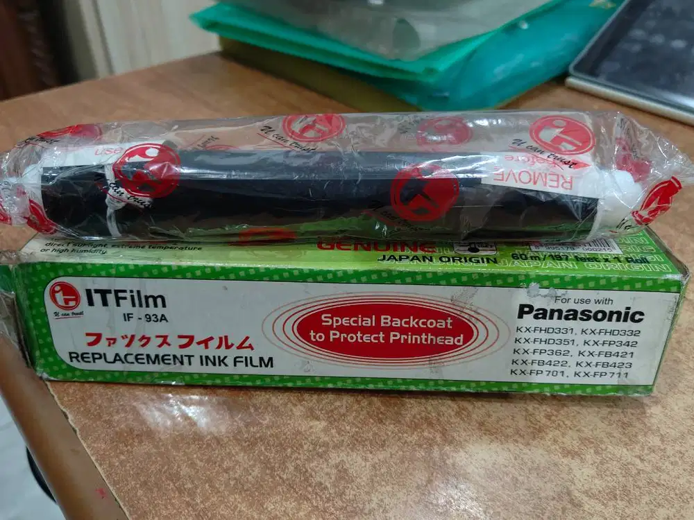 Tinta Mesin Fax Karbon Panasonic IT Film IF-93A KX-FP 70 Original 100%