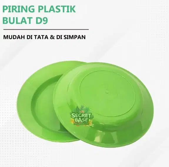 Piring Makan Plastik isi 5pcs Piring Saji