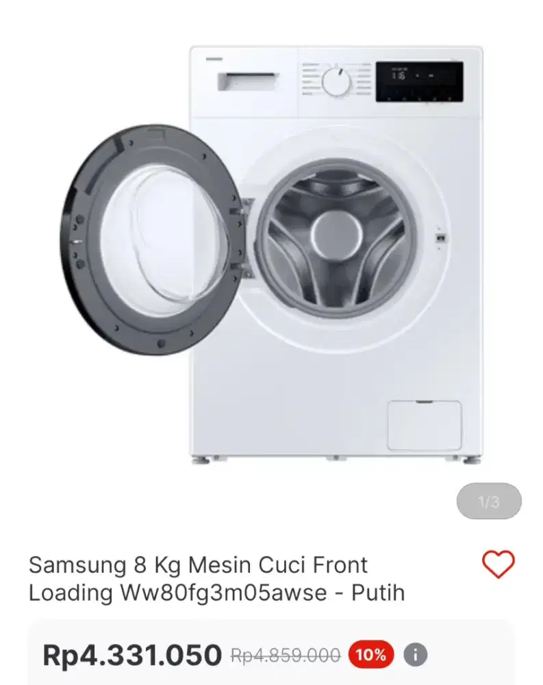 Mesin cuci samsung 8KG terbaru
