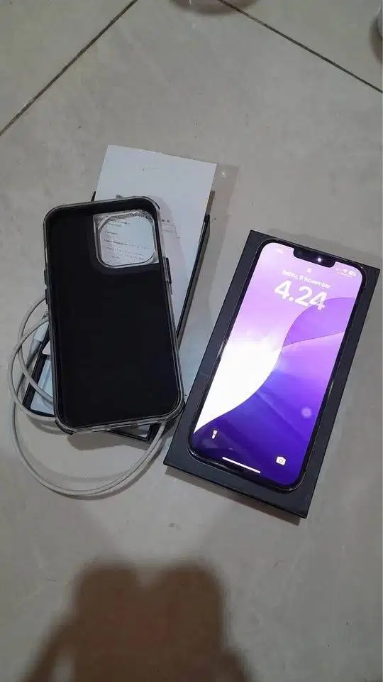 Jual cepet iphone 13 pro 128 GB Inter fullset nominus