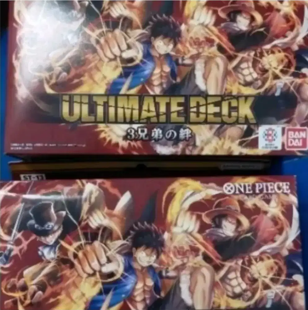 Kartu TCG One Piece Ultimate Deck san kyodai no kizuna