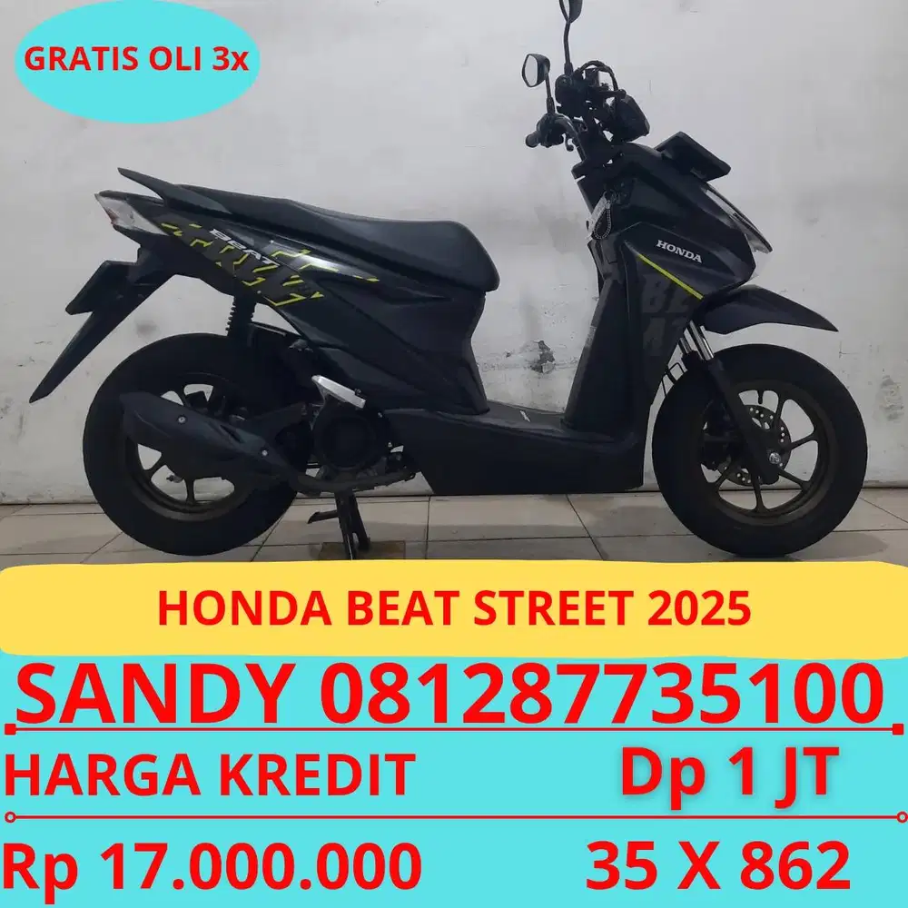 HONDA BEAT STREET 2025 DP MURAH 1 JUTA GUYSSS