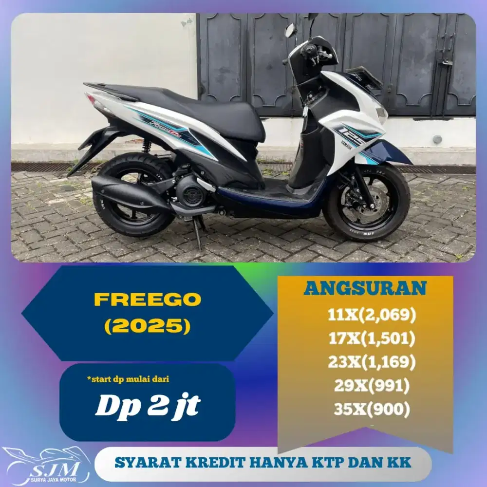 YAMAHA FREEGO 2025 CASH & KREDIT
