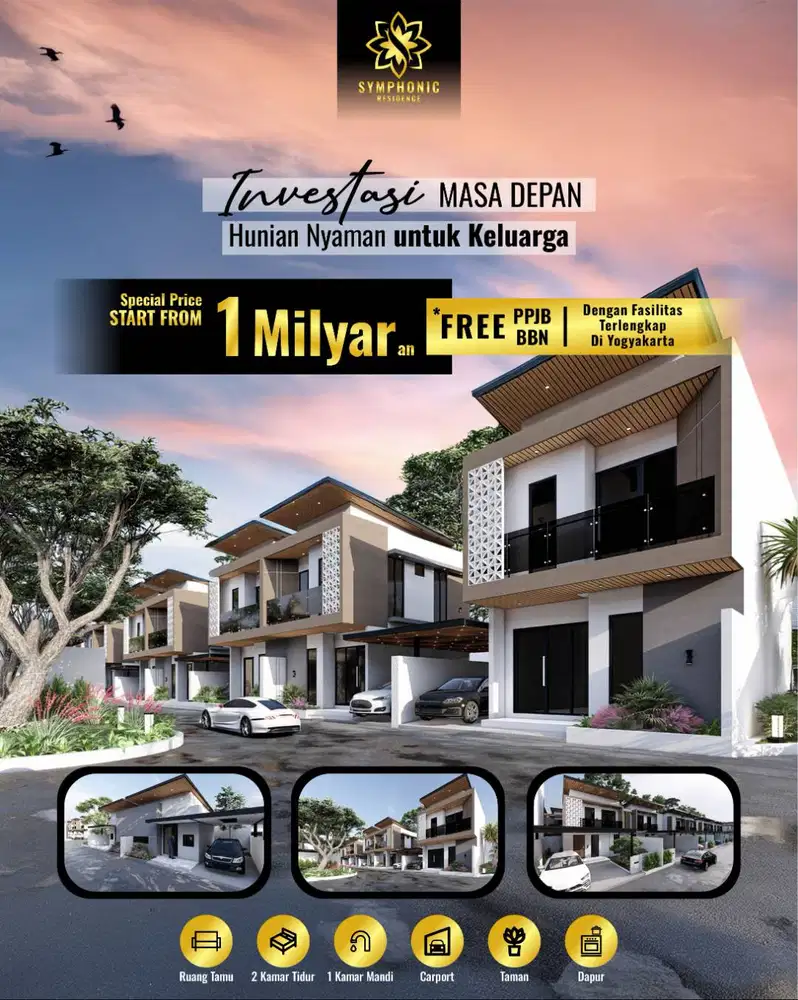 Perumahan Eksklusif Jalan Kaliurang Sleman – 3 Tipe Rumah Mulai 700 Jt