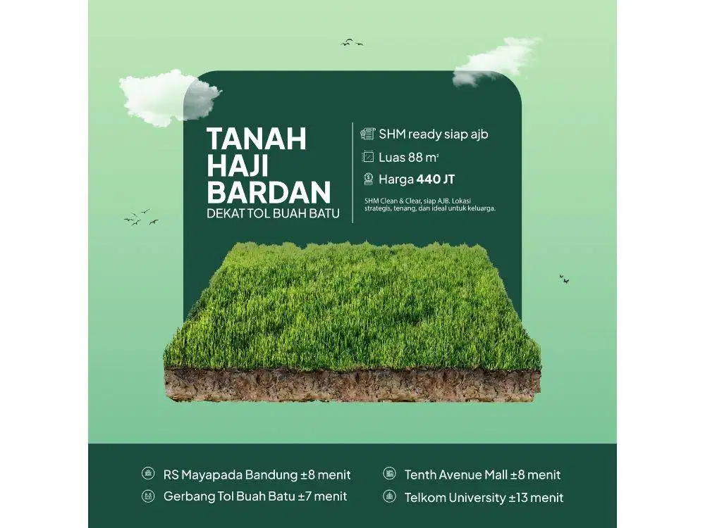 Jual Tanah di Buahbatu Bandung Siap bangun