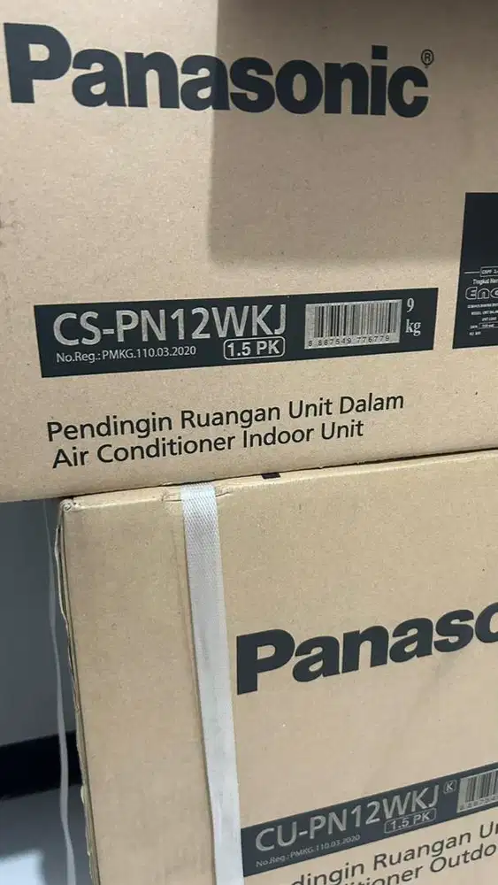 Jual AC Panasonic type CS-PN12WKJ 1.5PK - masih tersegel, baru