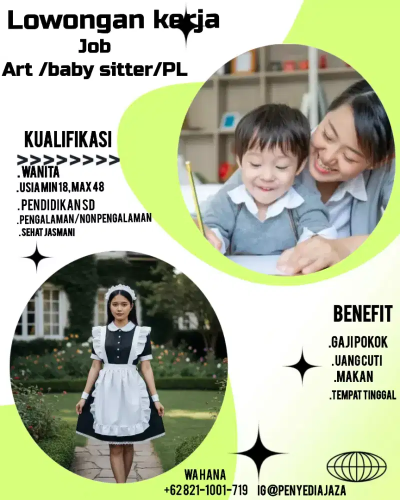 Art baby sitter dan perawat lansia