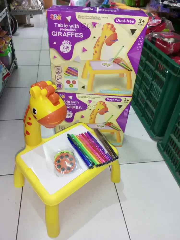 Mainan Anak Meja Projector Giraffes