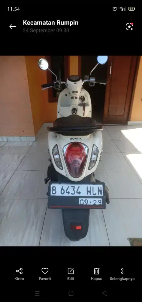 Bismilah dijual scopy fi 2014 PJK idup plat idup