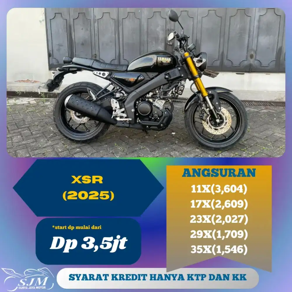 YAMAHA XSR 2025 SIAP PAKAI