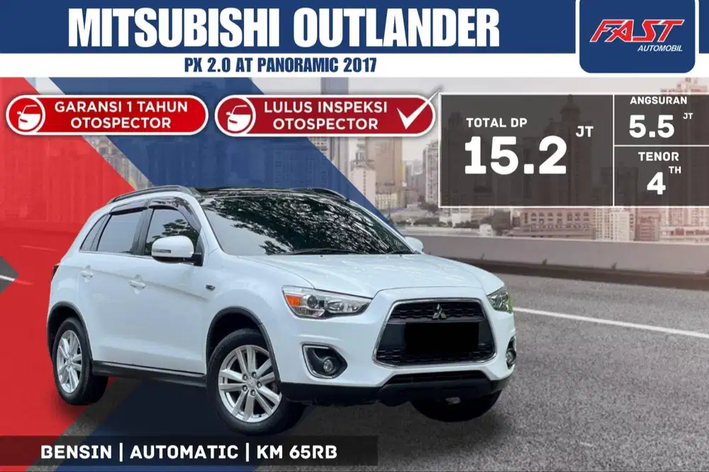 MITSUBISHI OUTLANDER PX 2017 2.0 AT PANORAMIC LOW KM.65RB & PAJAK PJG