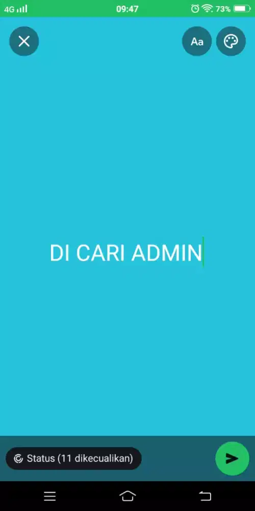 DI CARI ADMIN Perempuan