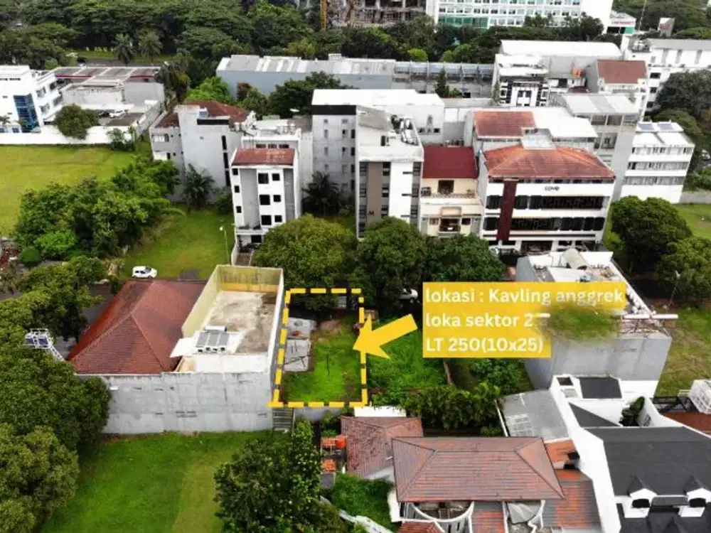 Kavling siap bangun di Anggrek Loka -Sektor 2.2 BSD Serpong