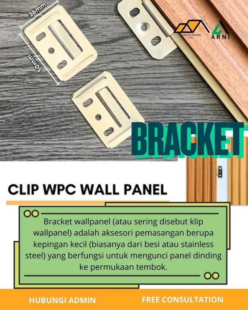 Bracket+scrup Wallpanel|Pengunci Wallpanel MURAH