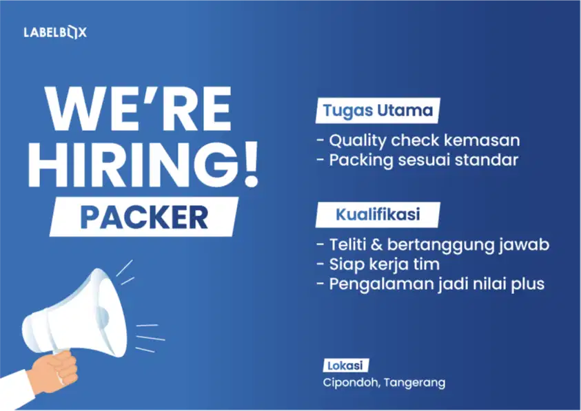 Dibutuhkan Segera - Packer!