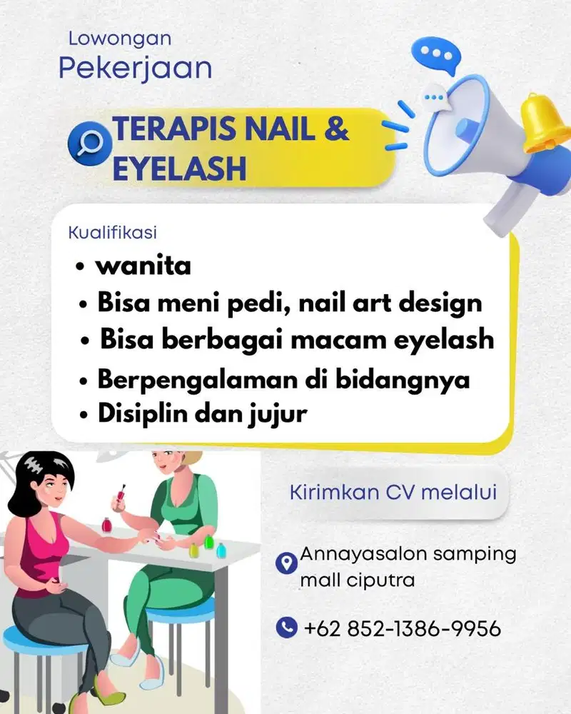 Loker Terapis Nail Dan Eyelash