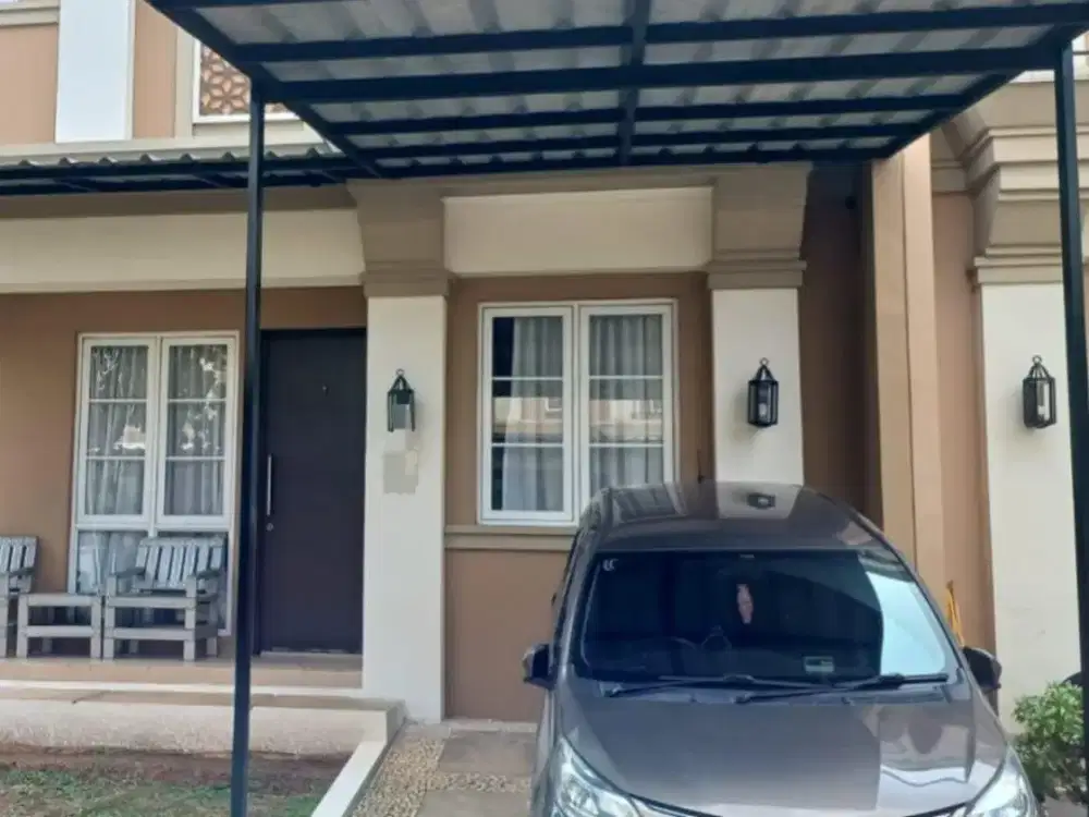 RUMAH 2LT HOEK RAPIH TERAWAT STRATEGIS 4 MENIT KE TOL & PASAR MODERN DI ALEGRIA PARK BSD
