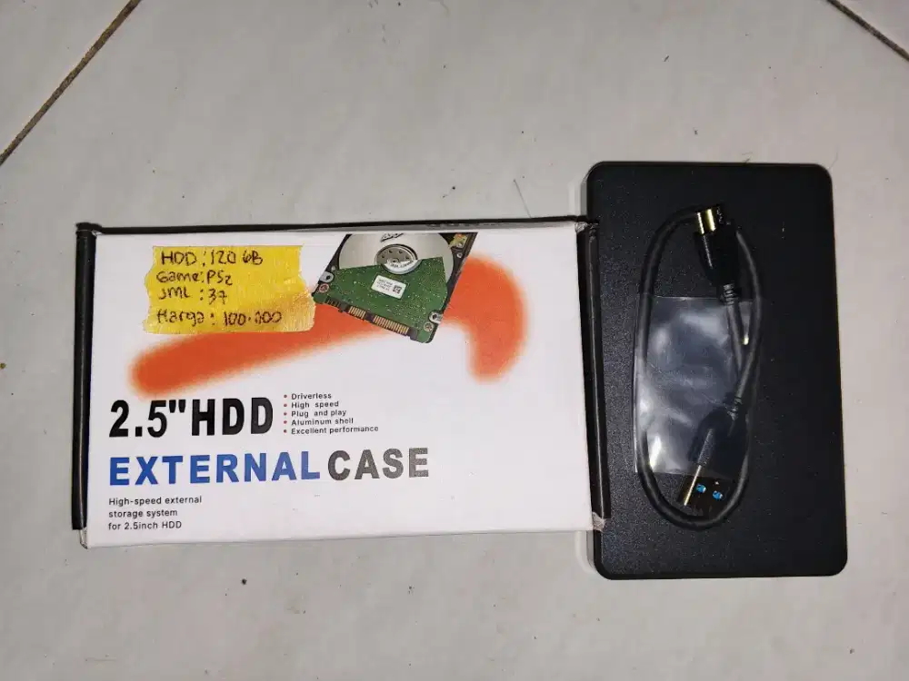 Full game ps2 HDD eksternal 120gb USB 3.0