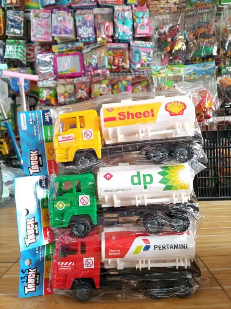 mainan anak truck tangki