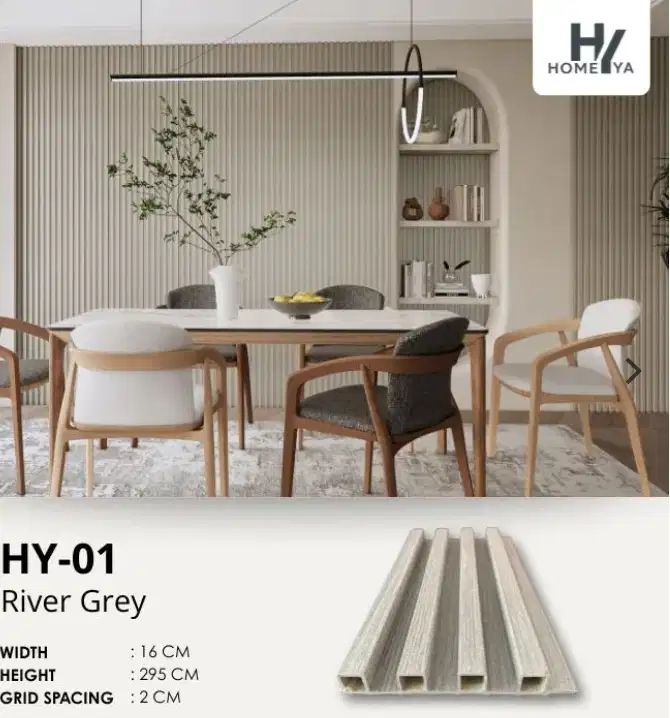 WPC PANEL HOMEYA HY-01 RIVER GREY