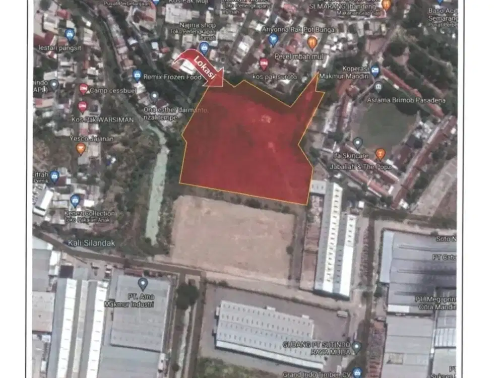 Dijual Tanah Luas di Kic Jl. Gatot Subroto Semarang