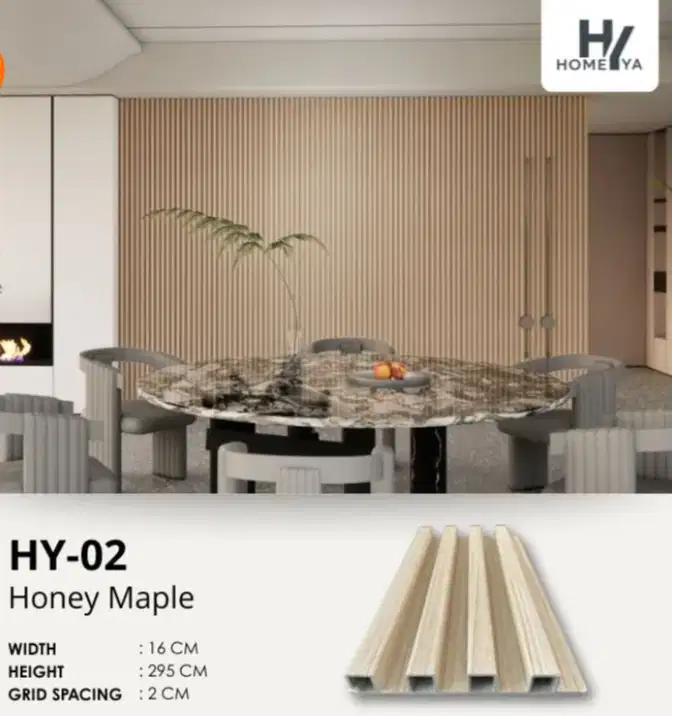 WPC PANEL HOMEYA HY-02 HONEY MAPLE