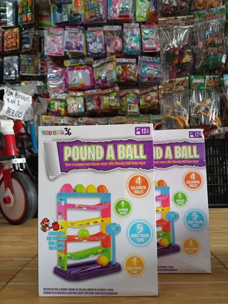 mainan anak  pound a ball