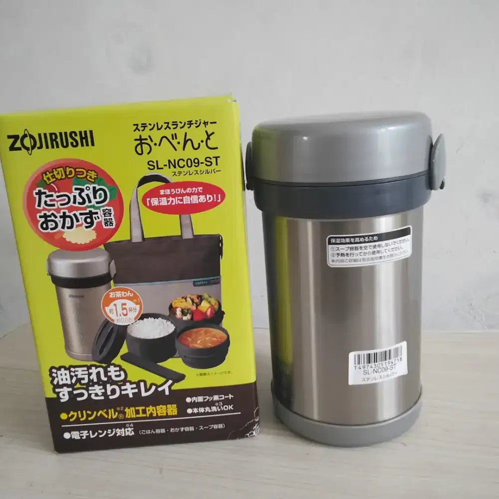 Zojirushi Lunch Jar susun 3 SL-NC09-ST
