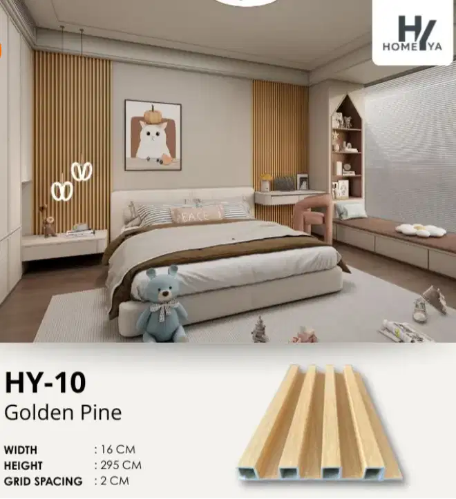 WPC PANEL HOMEYA HY-10 GOLDEN PINE