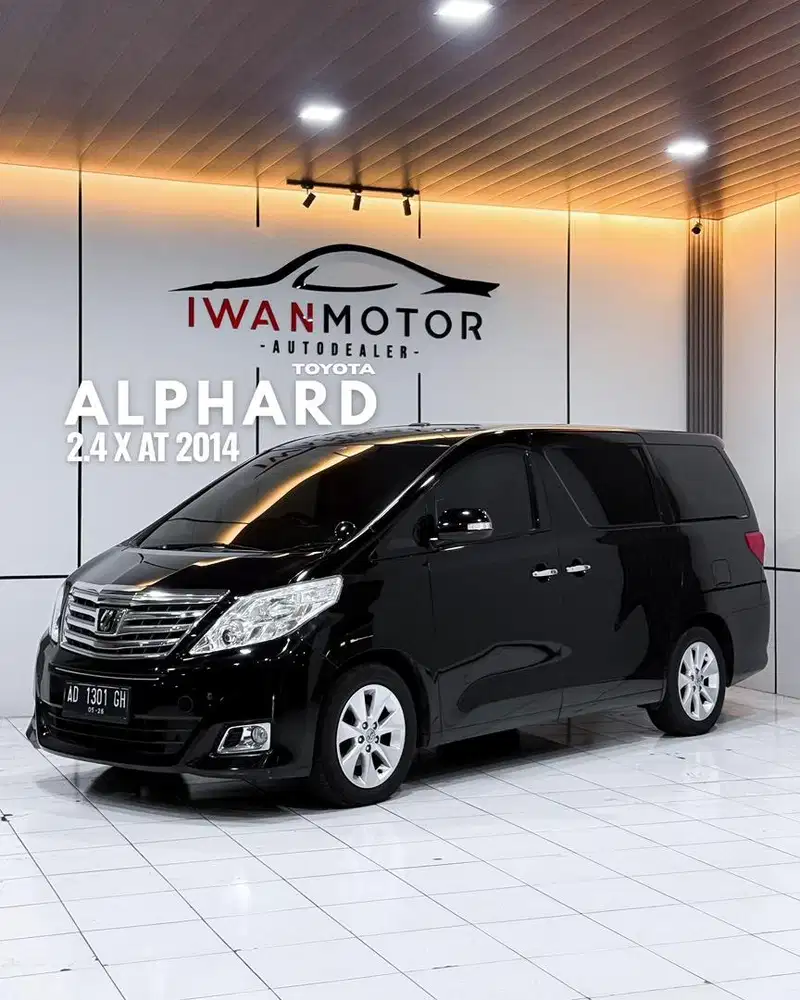 Plat AD Toyota Alphard 2.4 AT Tahun 2014