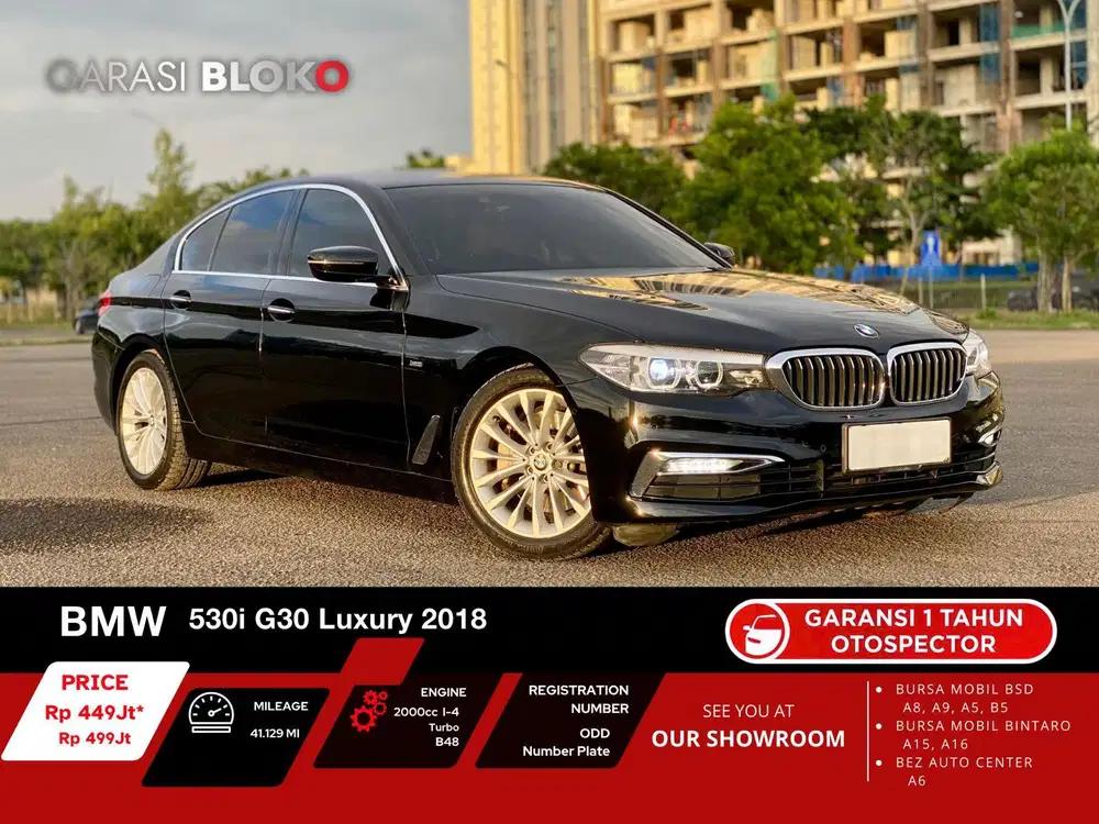 BMW 530i G30 Luxury B48 2018 / 2019