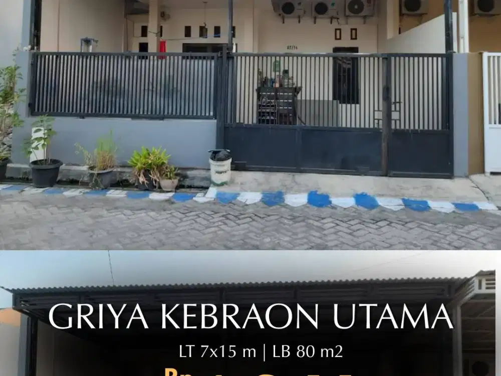 Rumah di Jual Griya Kebraon Utama Surabaya