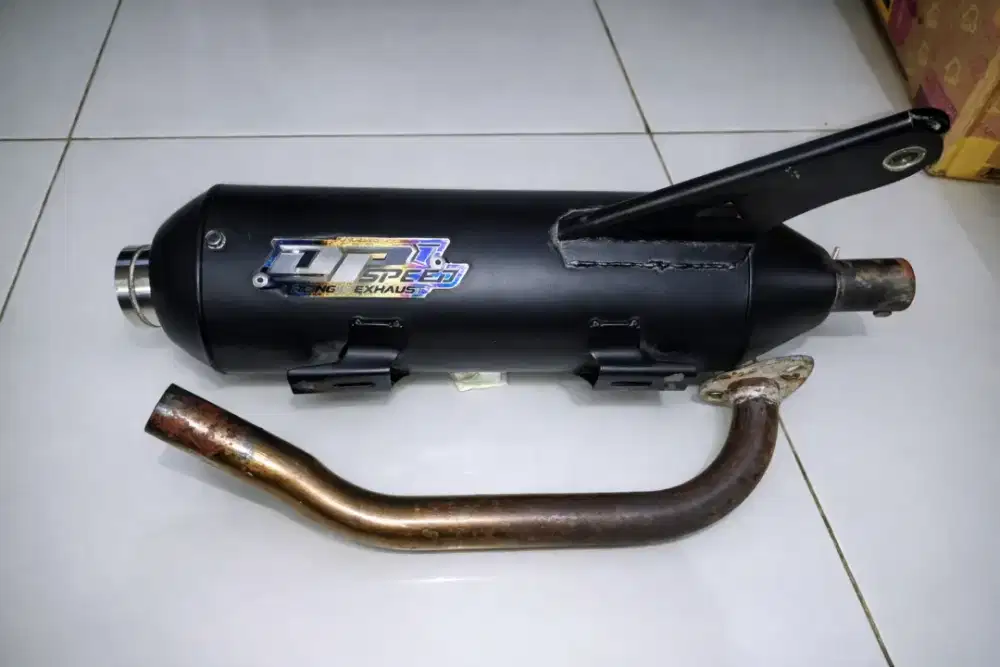 Knalpot standar racing DPspeed Mio m3 sarteng inlet 28 full out 38