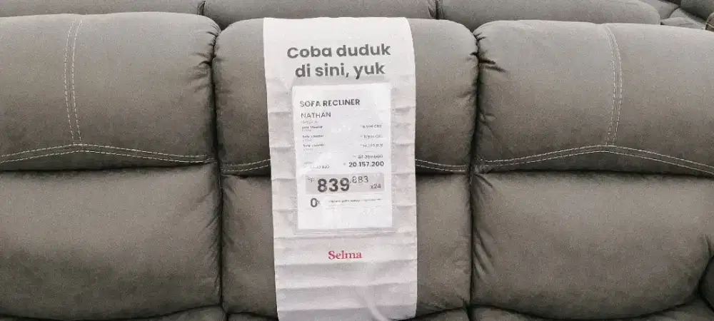 SOFA RECLINER NATHAN By. Selma