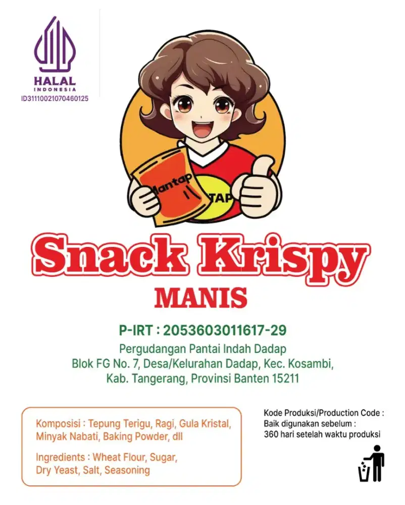 Talent konten creator untuk cemilan