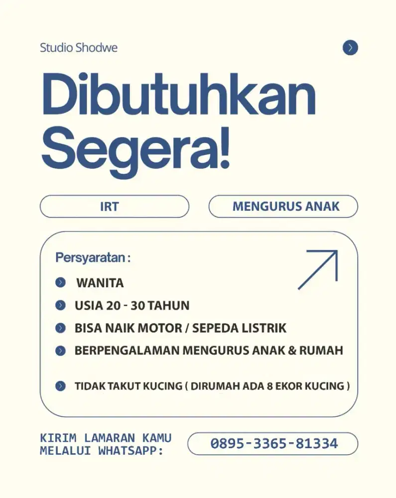 Asisten rumah tangga / art / pembantu