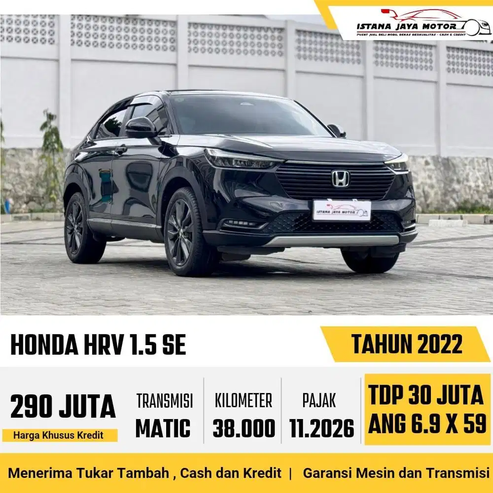 FACELIFT Honda HR-V 1.5 SE AT NIK 2022 Hitam