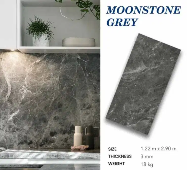 UV MARBLE 290CM MOONSTONE GREY