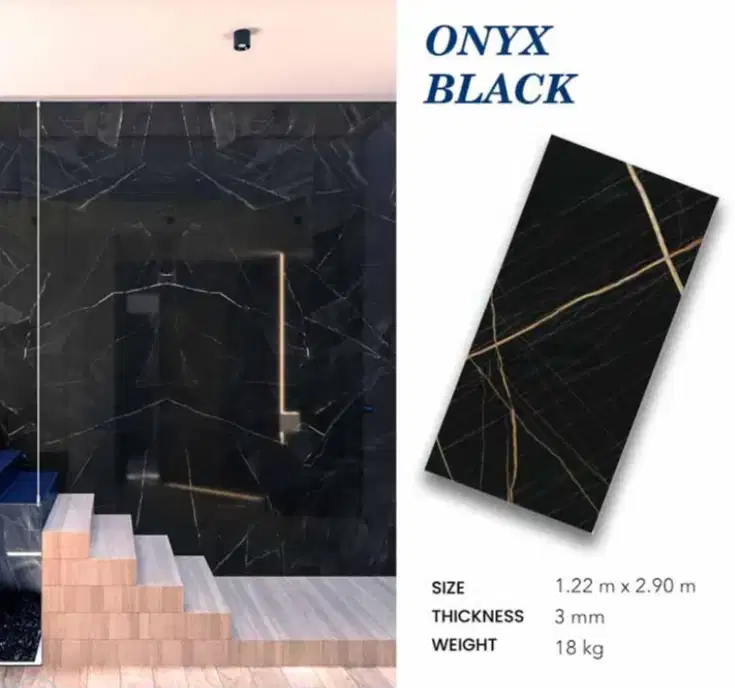 UV MARBLE 290CM ONYX BLACK