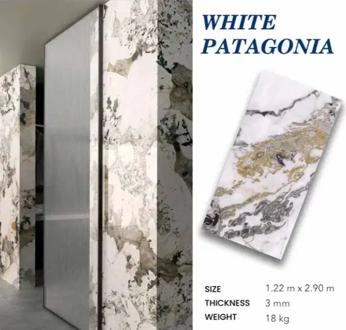 UV MARBLE 290CM WHITE PATAGONIA