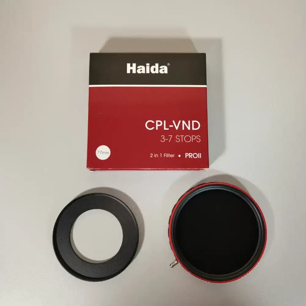 LIKE NEW Haida PROII CPL-VND 2 in 1 Filter 77mm Variable ND CircPolari