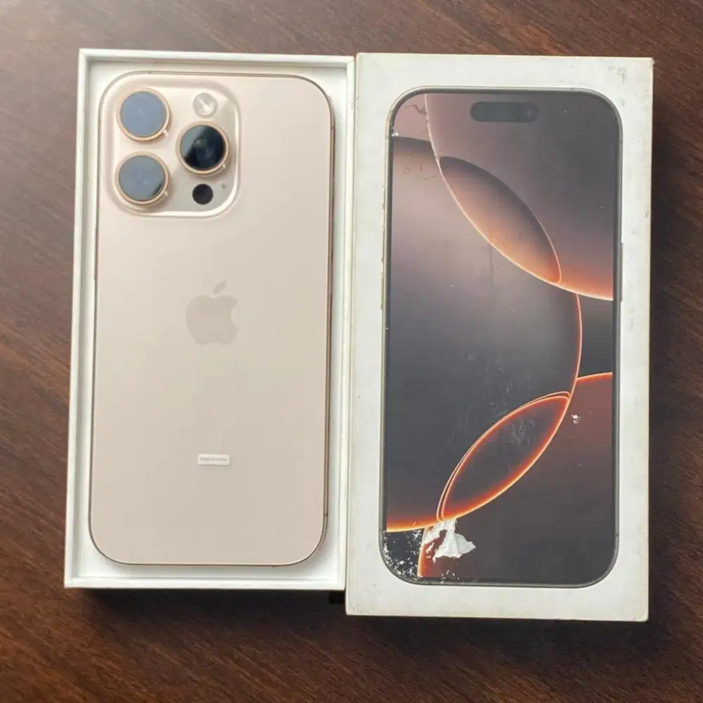 Iphone 16 pro 128GB Desert Titanium Resmi IBox Garansi 07/2026 Fullset