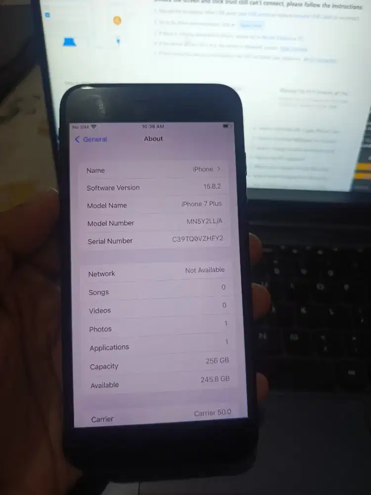 iPhone 7plus bypas celluler 256