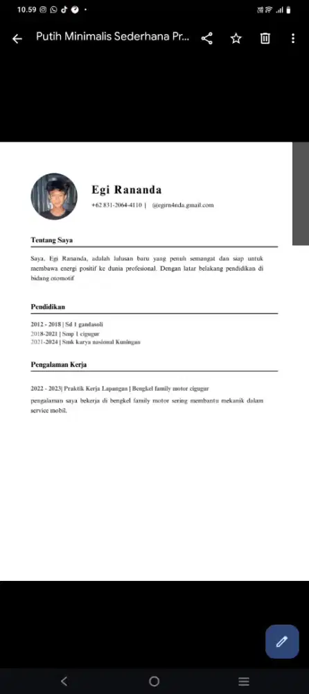 kerja apa saja yang penting kerja