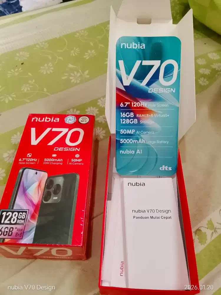 Zte nubia V70 Design ram 8+8/ 128g