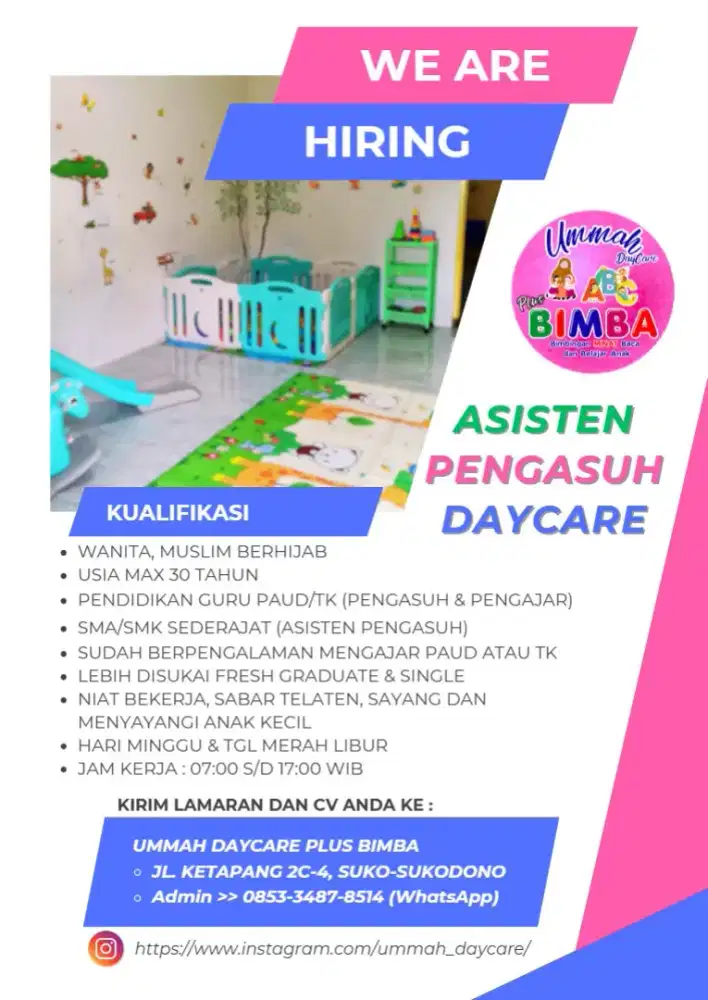 Pengasuh Daycare dan Asisten